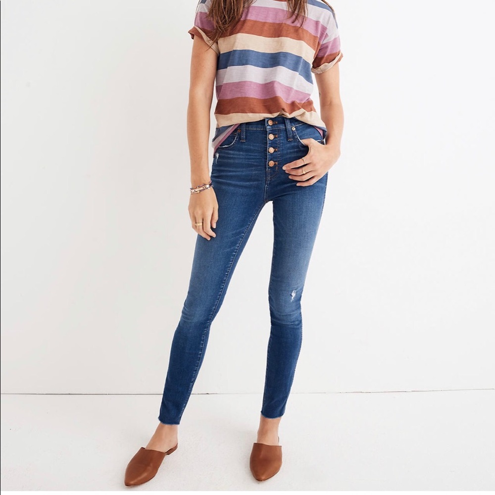 Madewell 10” High Rise Jeans in Hanna Wash